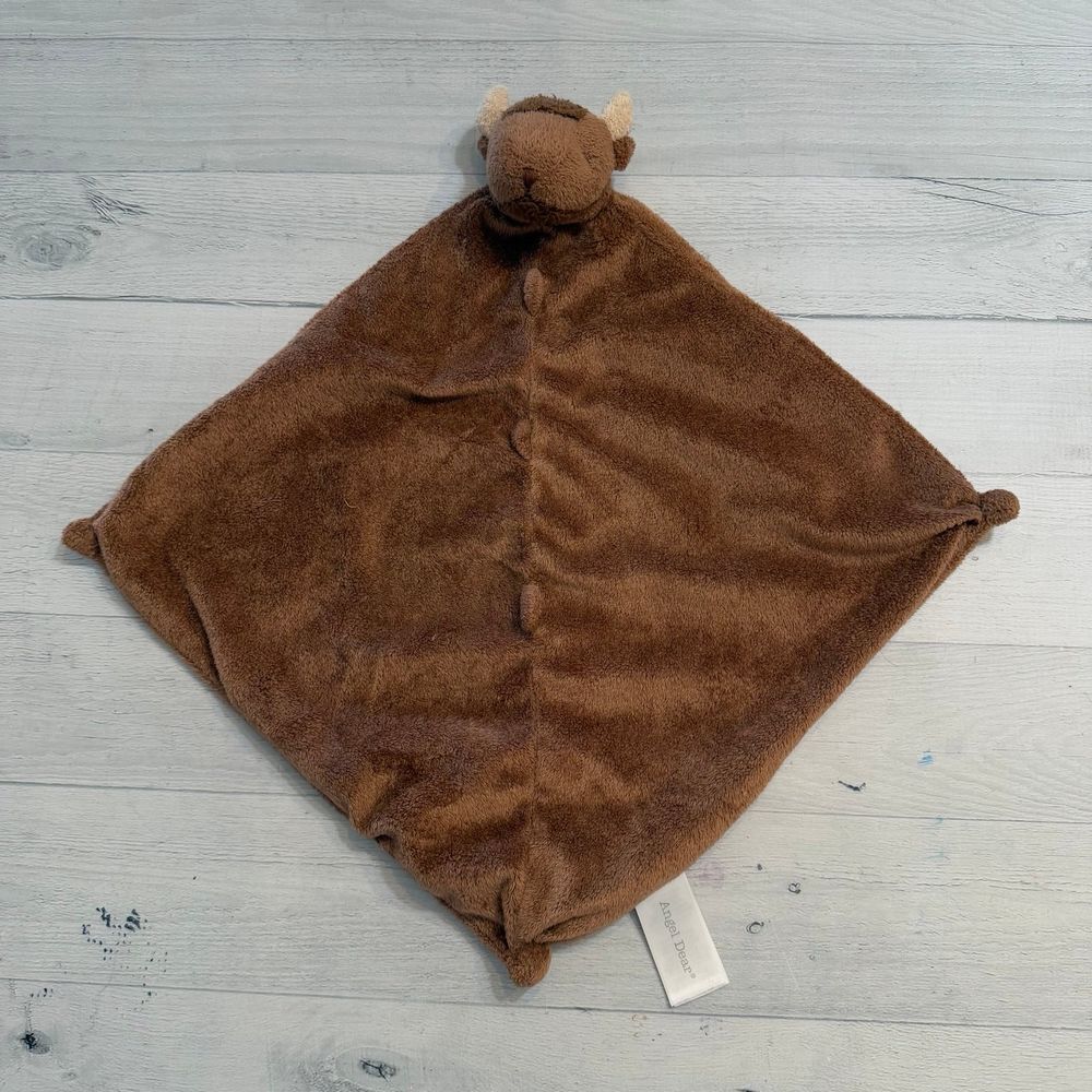 Angel Dear brown bison lovey blanket
